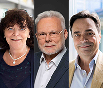 Prof. Dr. Eva Brinkschulte, Prof. Dr. Werner Hoffmann und Prof. Dr. Bernhard Sabel